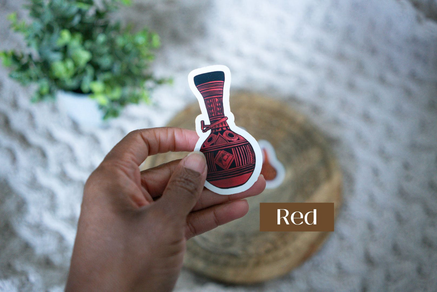 African Calabash Die Cut Stickers - Pounded Yam Productions