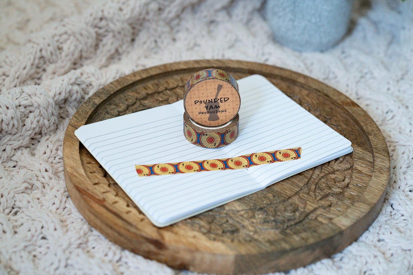 African Print Ankara Inspired Washi Tape - Circles - Pounded Yam Productions
