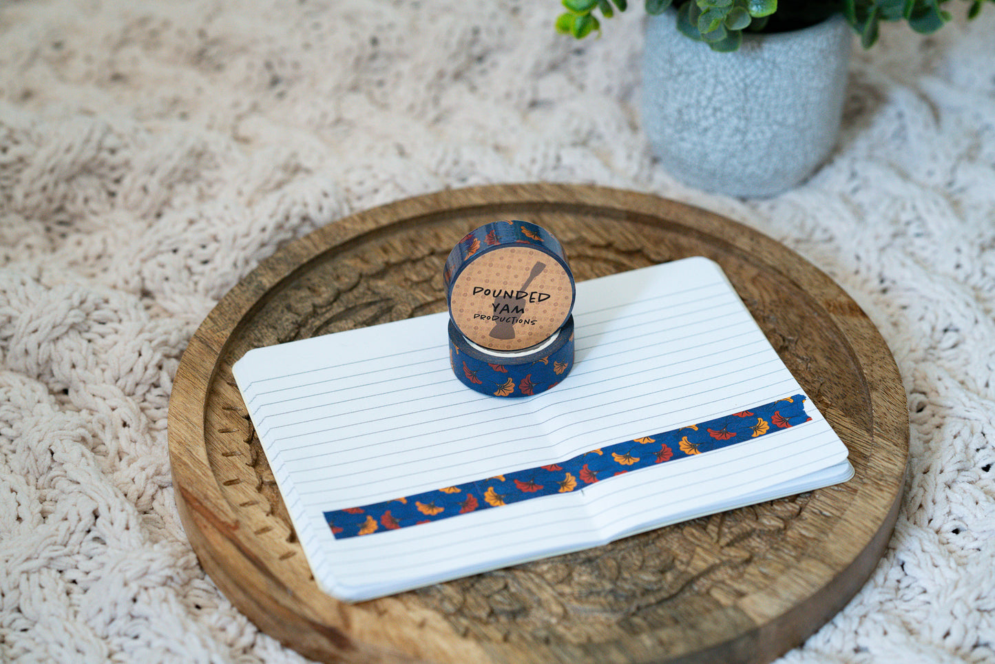 African Print Ankara Inspired Washi Tape - Wedding Flowers - Pounded Yam Productions
