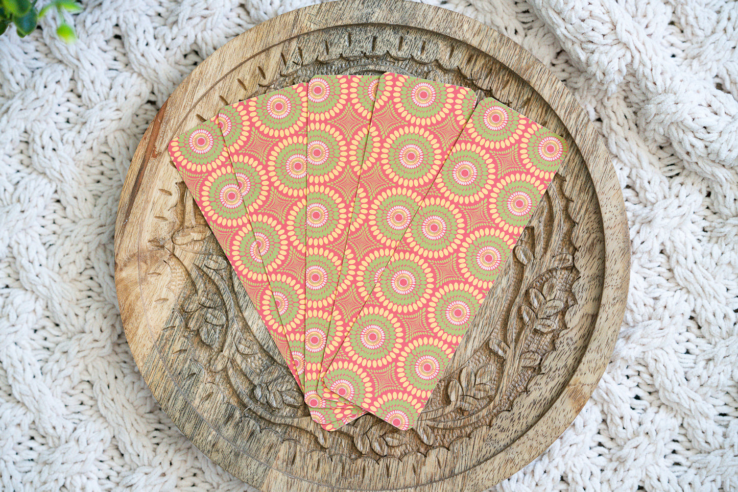 Ankara African Print Bookmarks - Bloom - Pounded Yam Productions