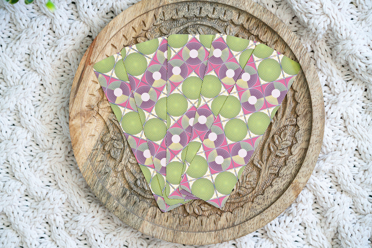 Ankara African Print Bookmarks - Discs - Pounded Yam Productions