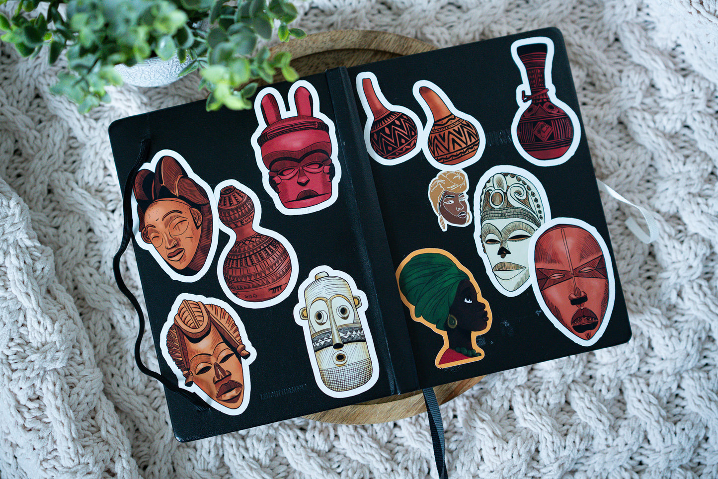 African Calabash Die Cut Stickers - Pounded Yam Productions
