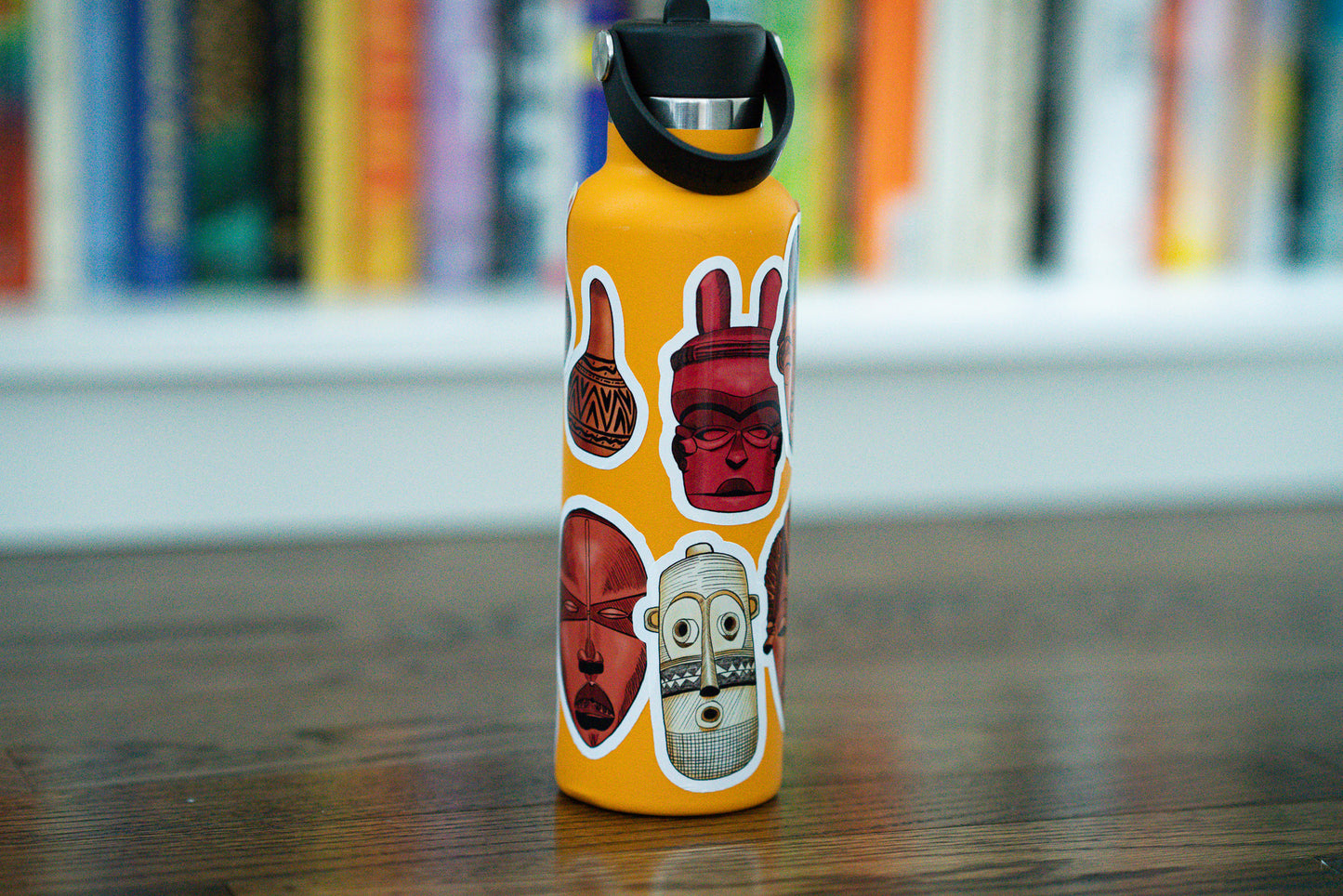 African Masks Die Cut Stickers - Pounded Yam Productions
