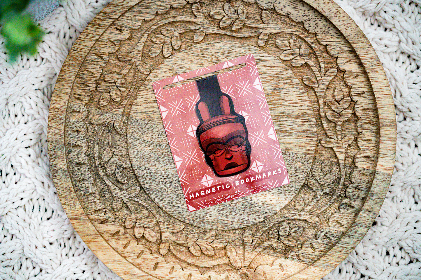 African Masks Magnetic Bookmarks - Ibibio - Pounded Yam Productions