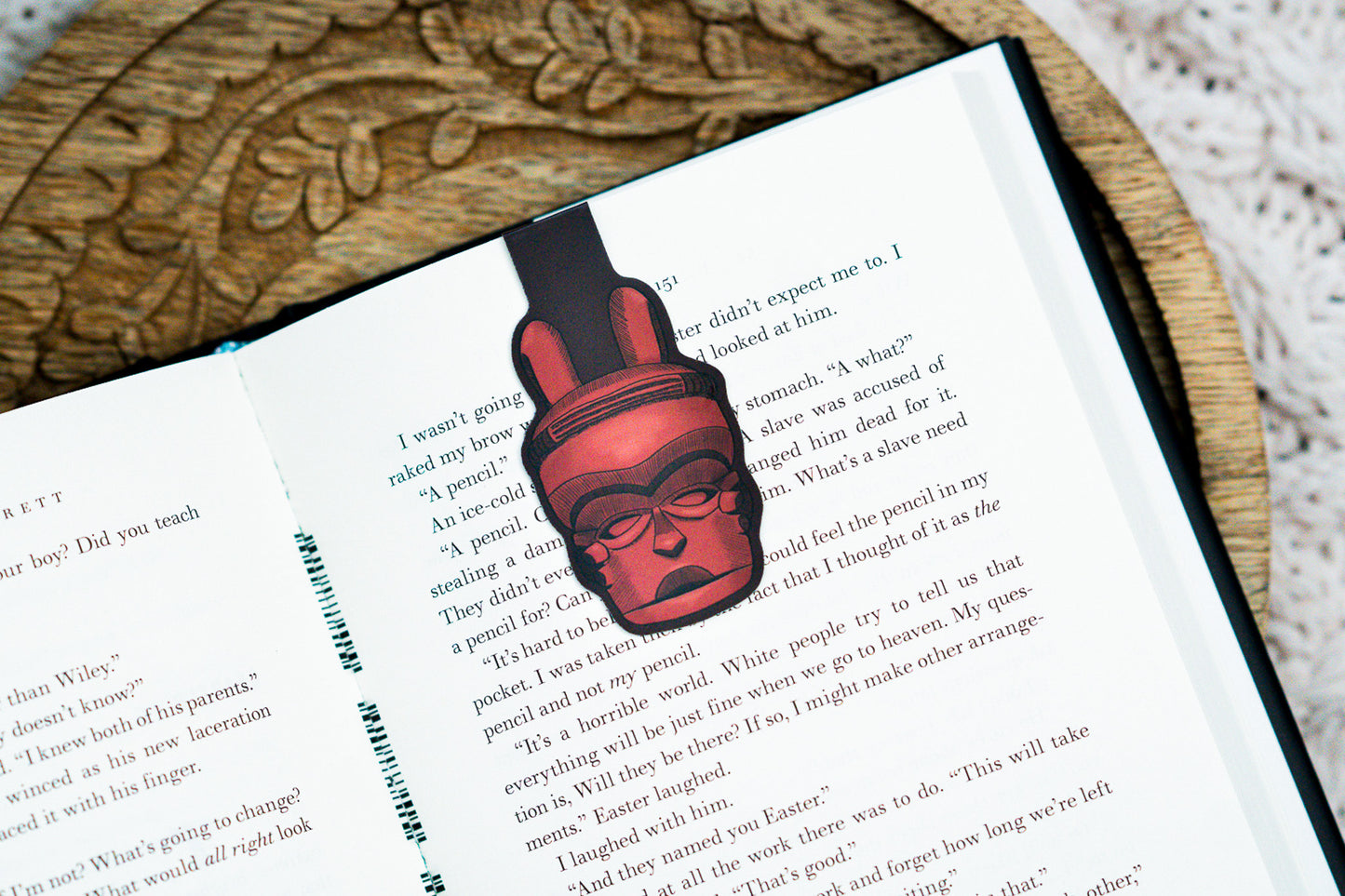 African Masks Magnetic Bookmarks - Ibibio - Pounded Yam Productions