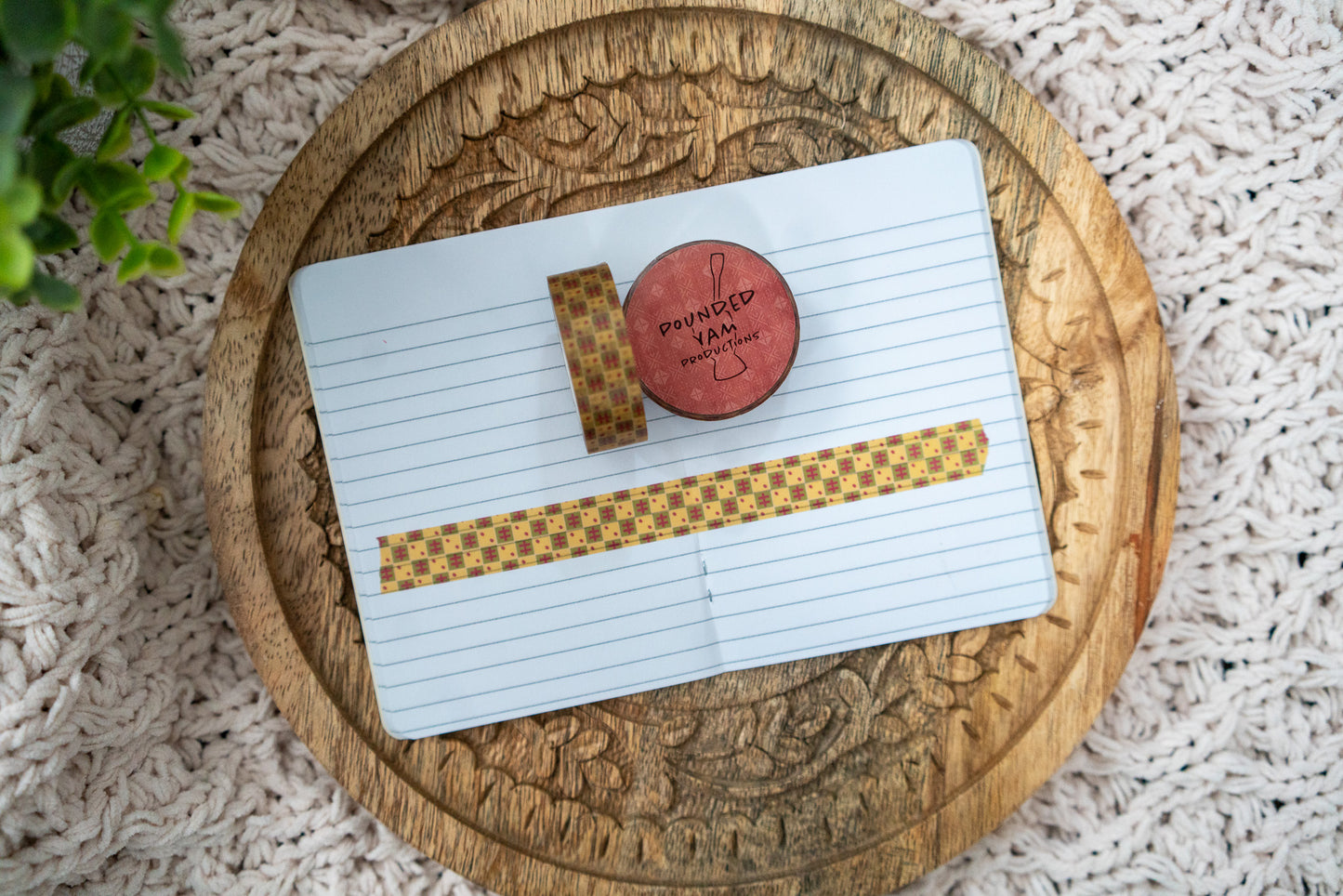 African Print Ankara Inspired Washi Tape - Cowries (Collection 2) - Pounded Yam Productions