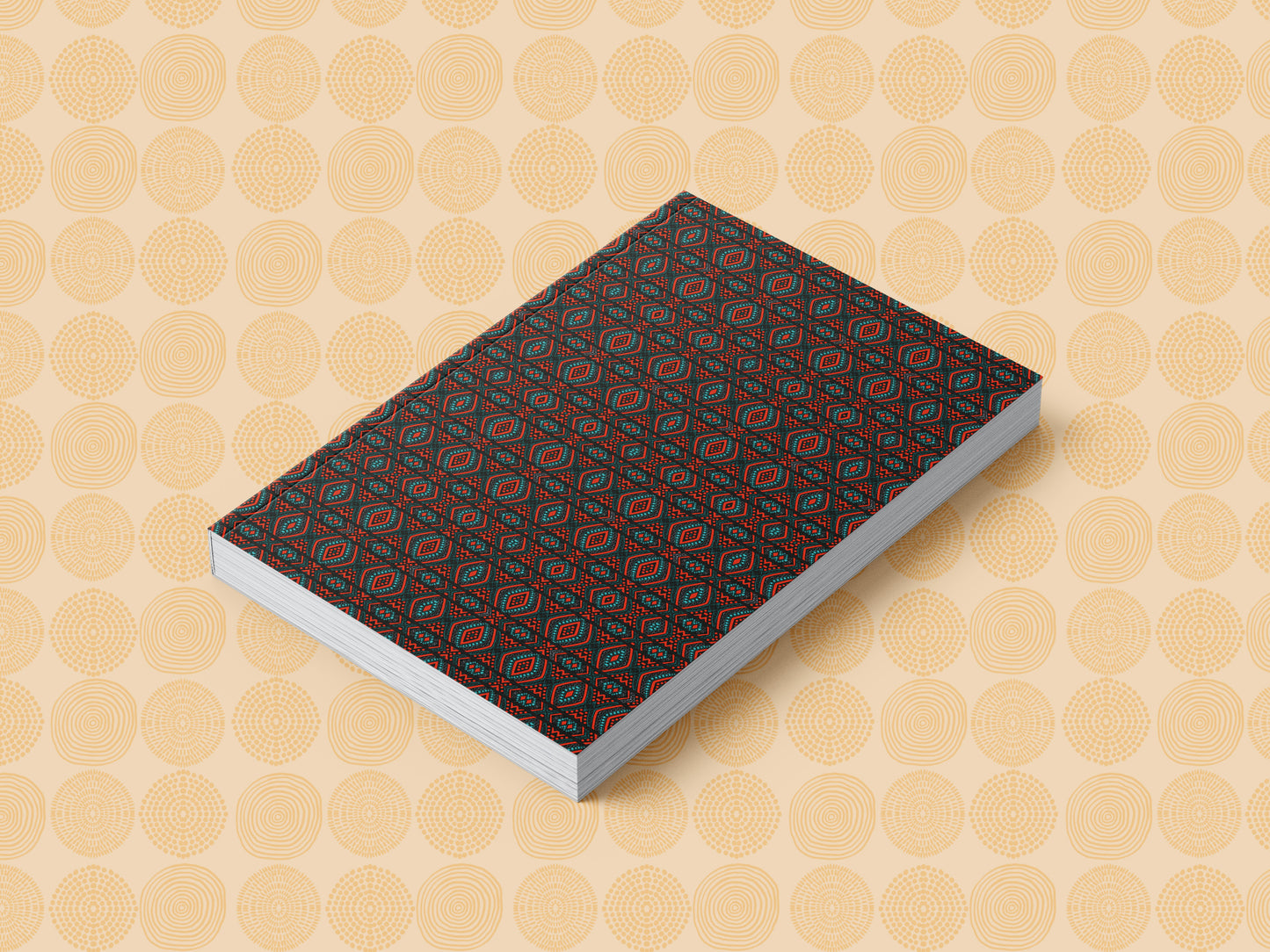 Ankara African Print Ankara Inspired Journal (Diamonds A5 Lined) - Pounded Yam Productions