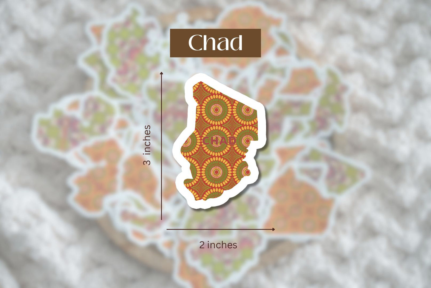 Chad Sticker (Central African Stickers) - Pounded Yam Productions