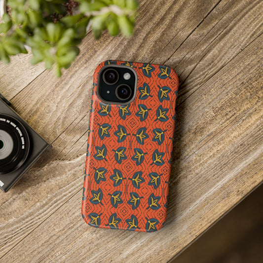 African Ankara Print Impact-Resistant Phone Case - Fans - Pounded Yam Productions