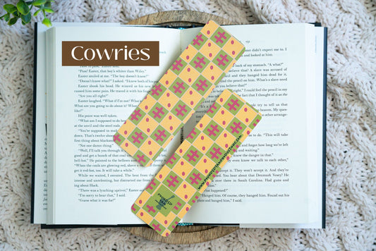 Ankara African Print Bookmarks - Cowries - Pounded Yam Productions