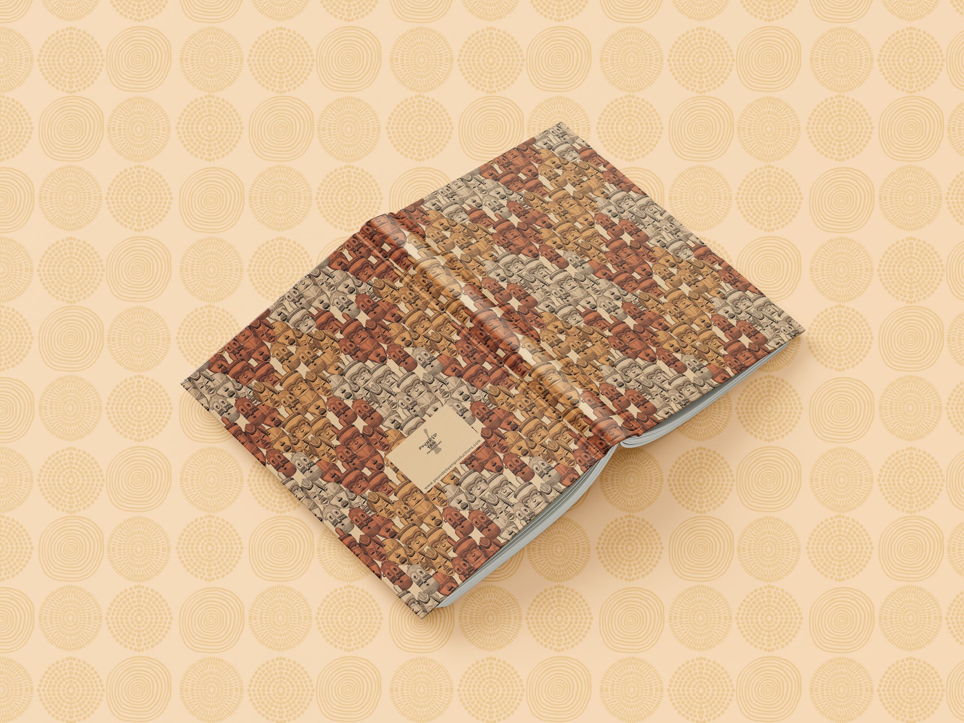 African Masks Pattern Journal (A5 Lined) - Pounded Yam Productions