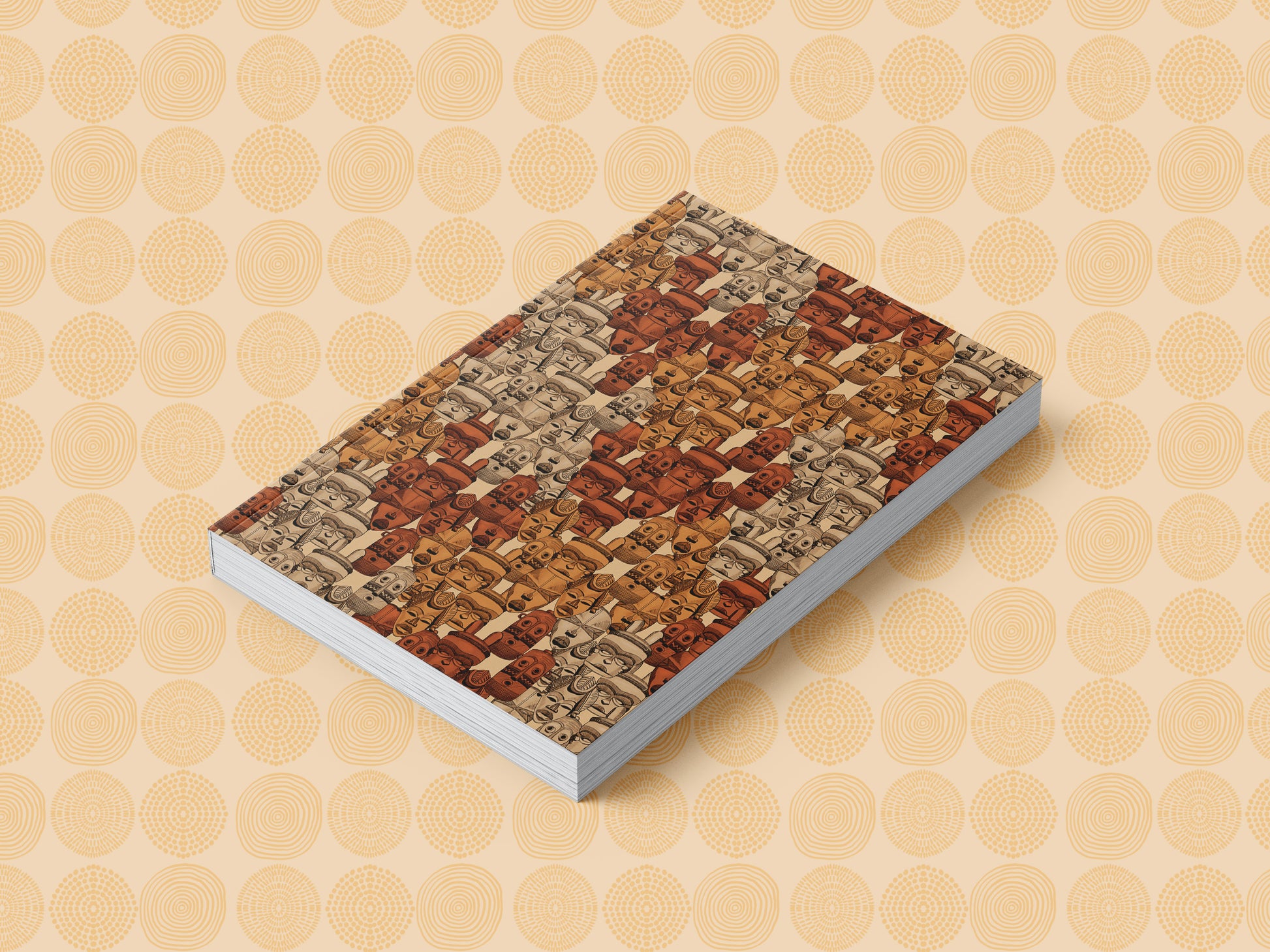 African Masks Pattern Journal (A5 Lined) - Pounded Yam Productions