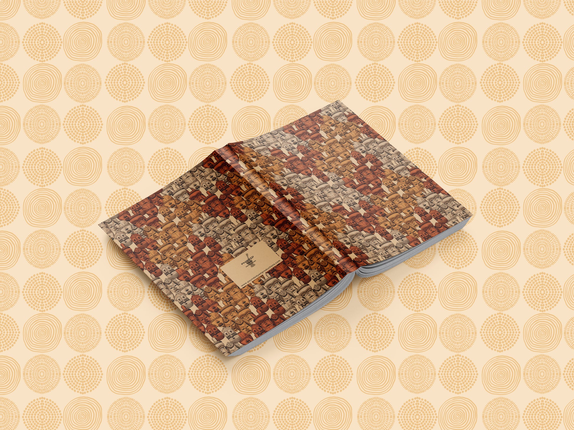 African Masks Pattern Journal (A5 Lined) - Pounded Yam Productions