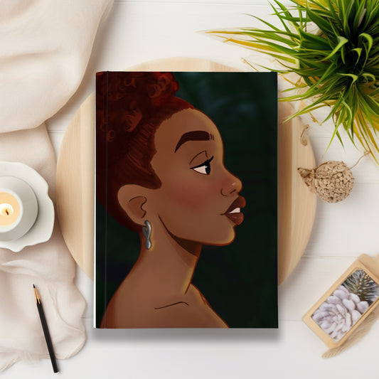 Black Girl Afro Puff Journal (A5 Lined) - Pounded Yam Productions