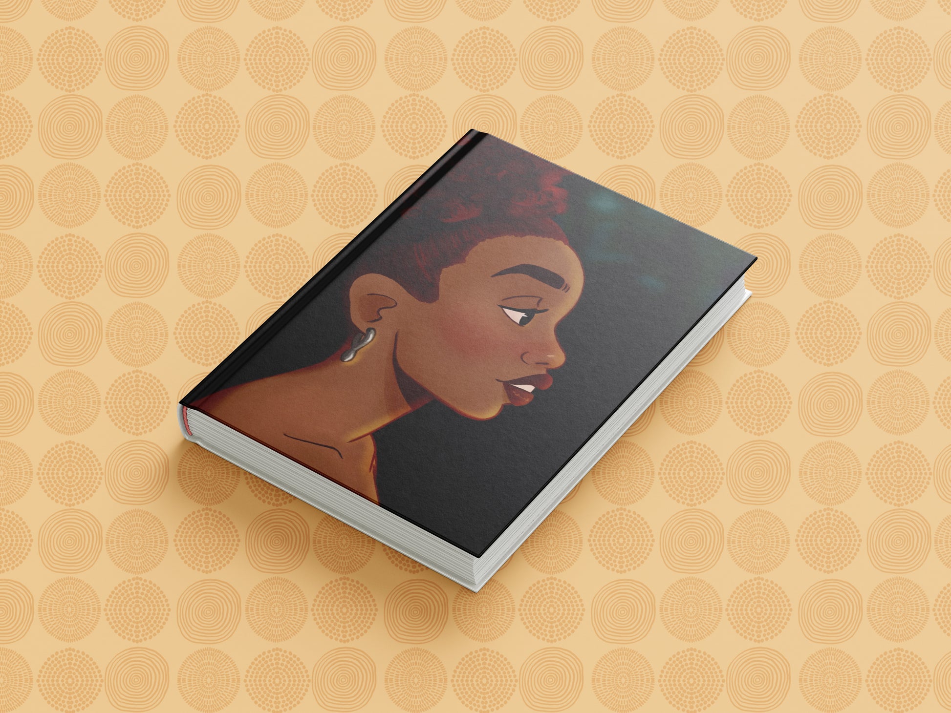 Black Girl Afro Puff Journal (A5 Lined) - Pounded Yam Productions