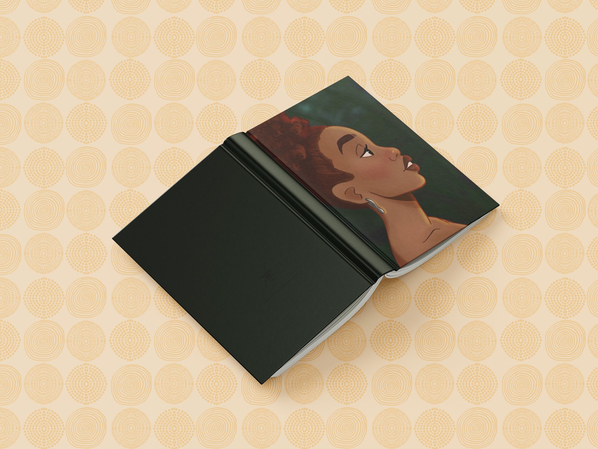 Black Girl Afro Puff Journal (A5 Lined) - Pounded Yam Productions