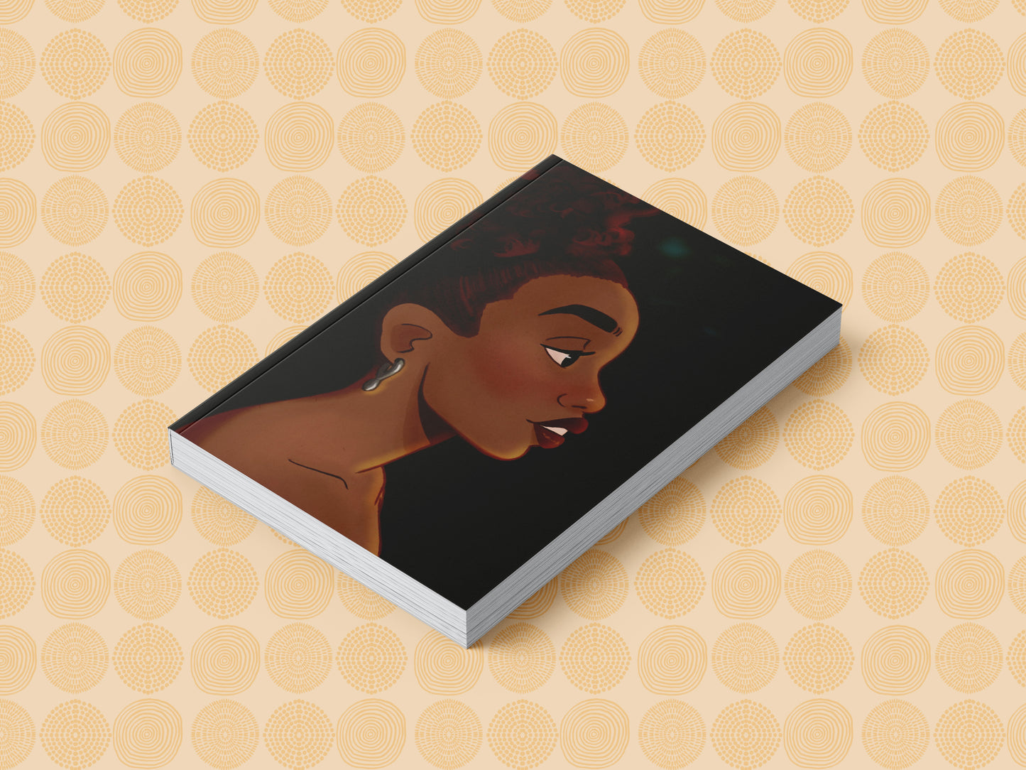 Black Girl Afro Puff Journal (A5 Lined) - Pounded Yam Productions