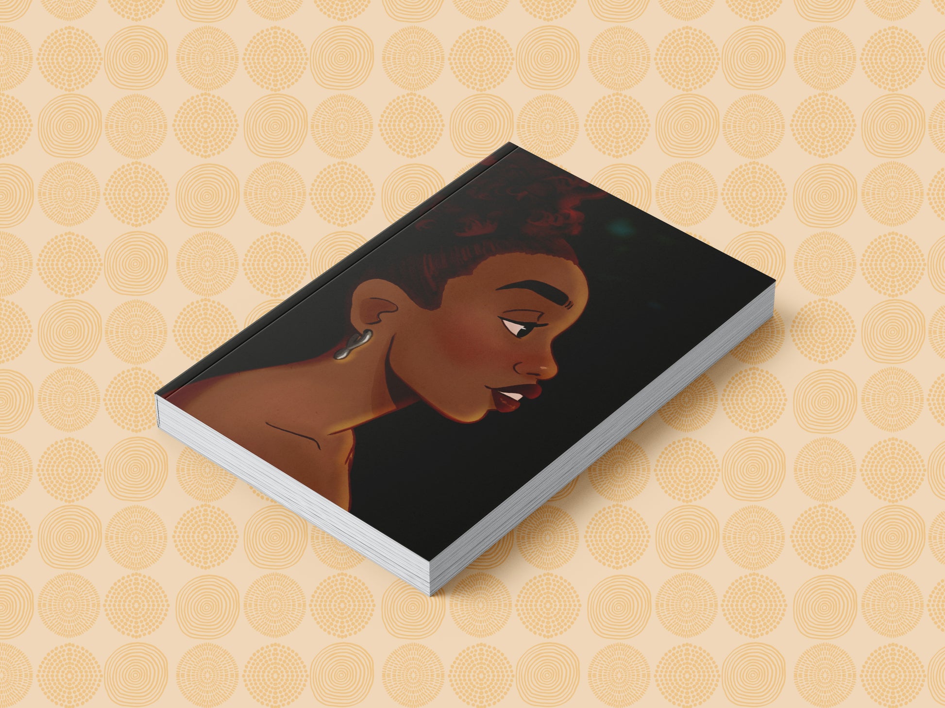 Black Girl Afro Puff Journal (A5 Lined) - Pounded Yam Productions