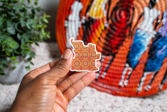 Angola Sticker (Central African Stickers) - Pounded Yam Productions