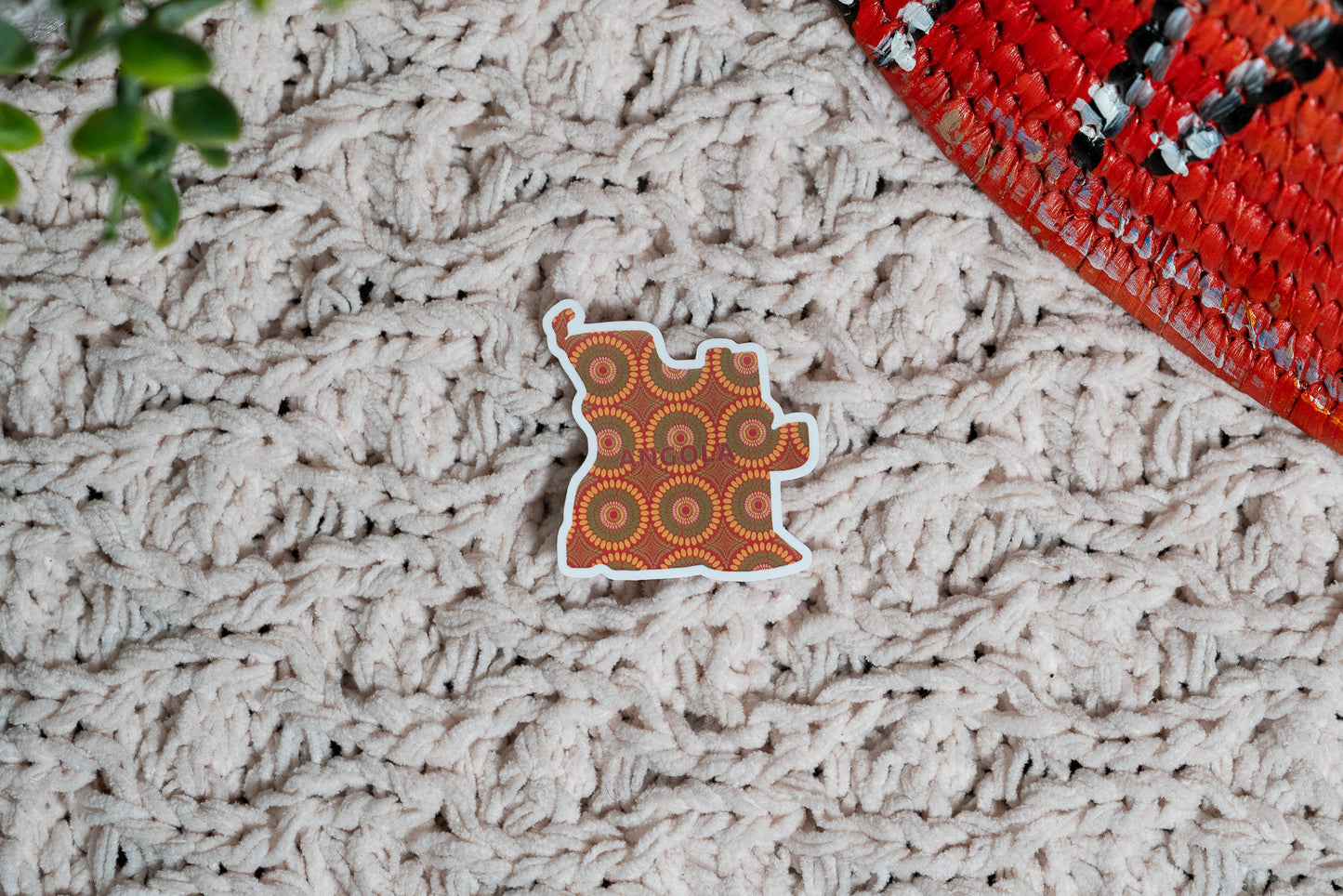 Angola Sticker (Central African Stickers) - Pounded Yam Productions