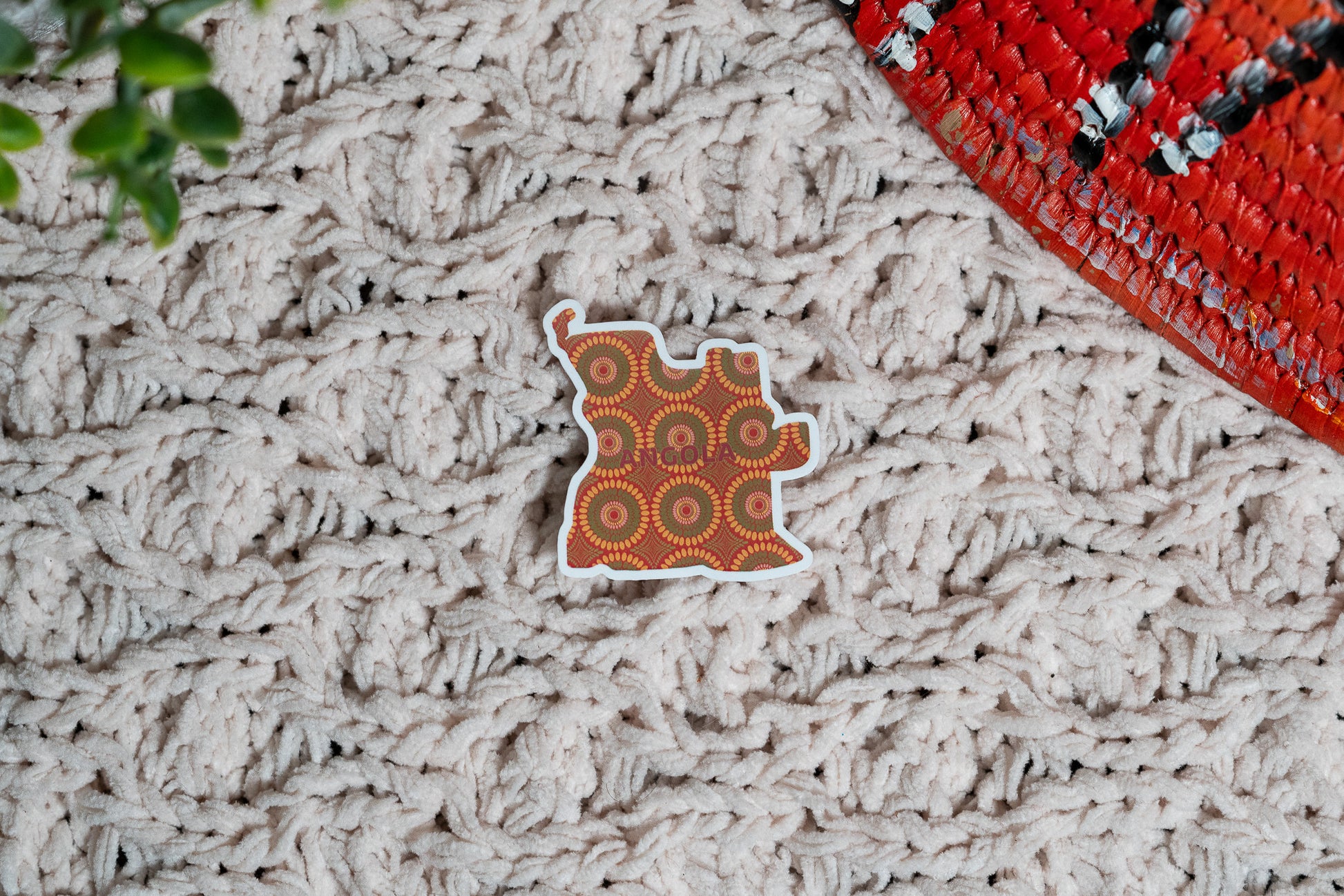 Angola Sticker (Central African Stickers) - Pounded Yam Productions
