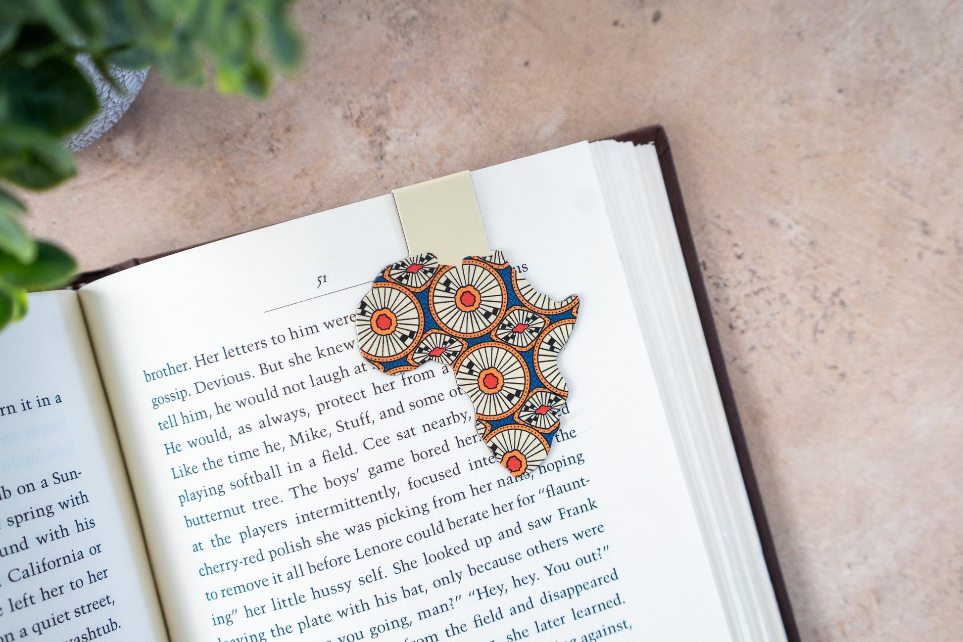 Ankara African Print Magnetic Bookmarks - Circles - Pounded Yam Productions