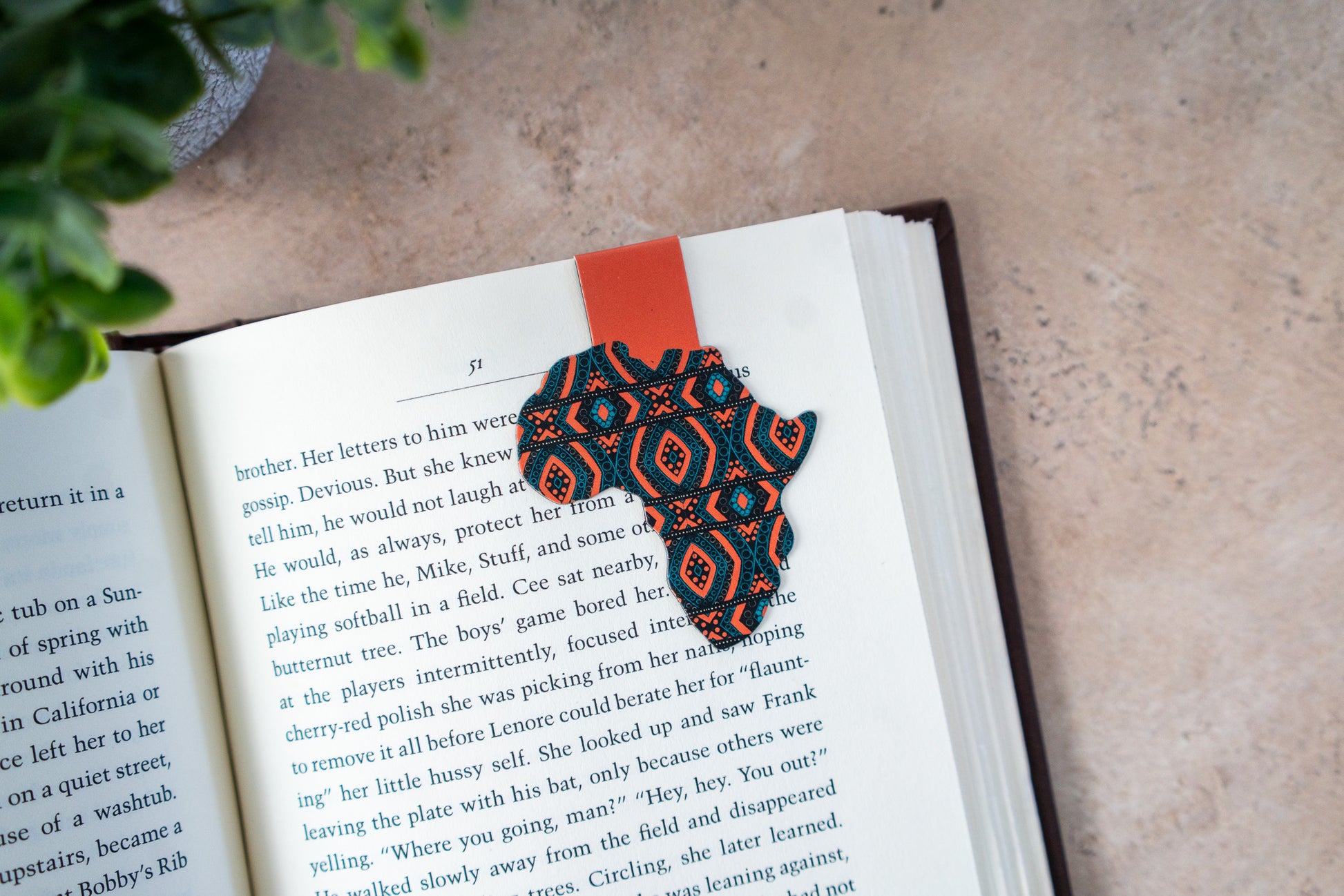 Ankara African Print Magnetic Bookmarks - Diamonds - Pounded Yam Productions