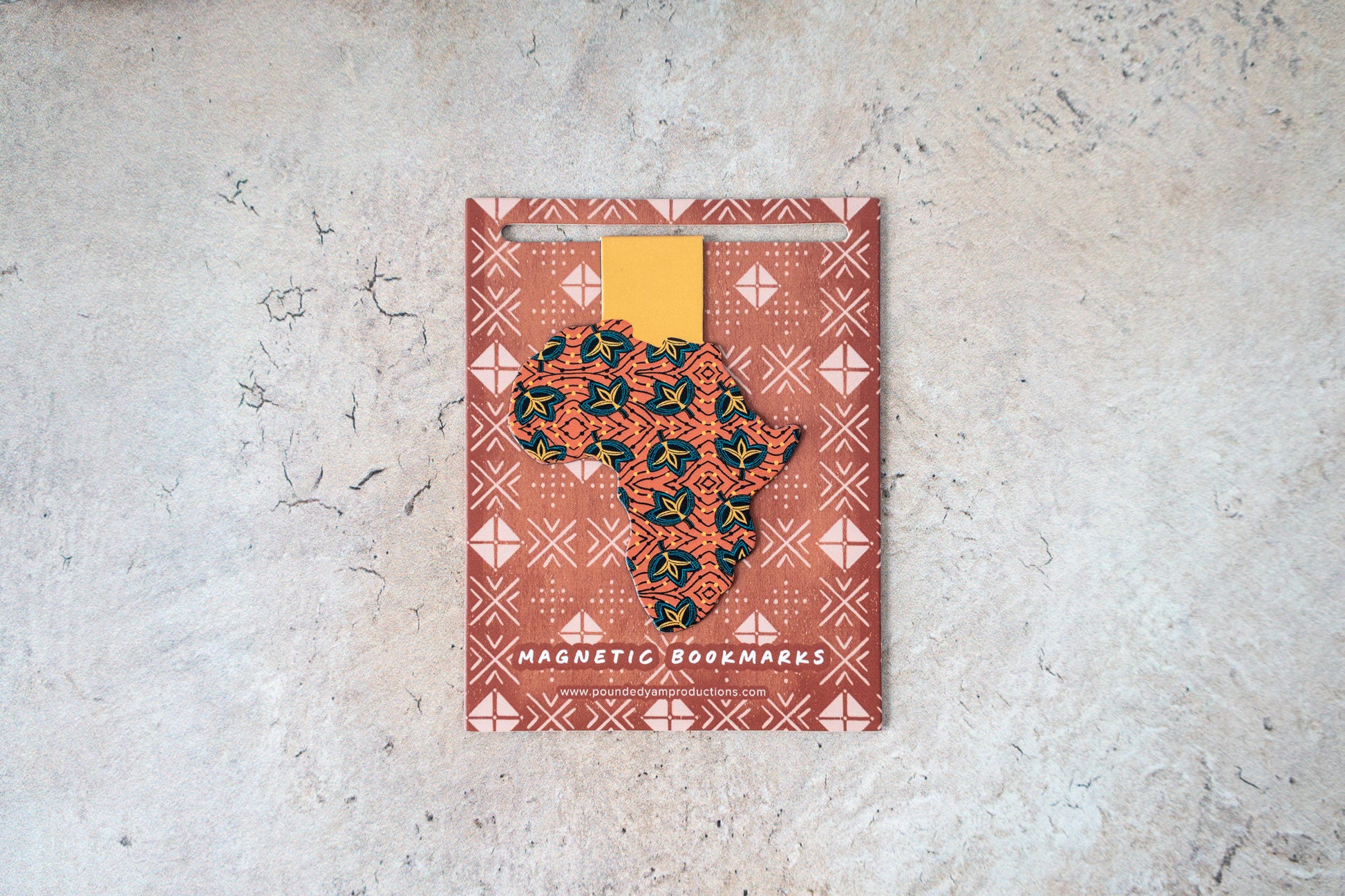 African Magnetic Bookmarks - Ankara Print Fans - Pounded Yam Productions