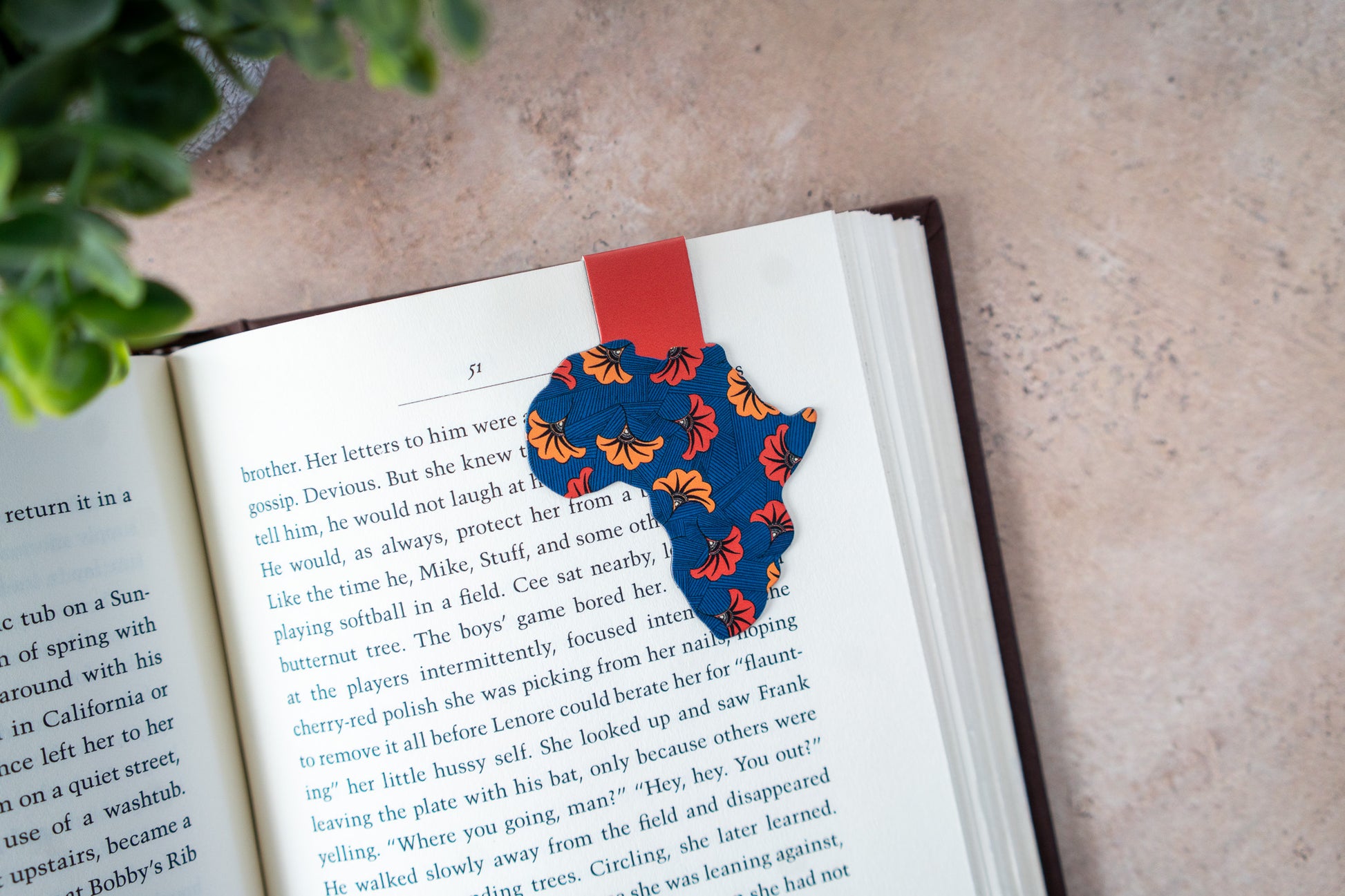 Ankara African Print Magnetic Bookmarks - Wedding Flowers - Pounded Yam Productions