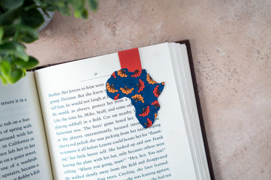 Ankara African Print Magnetic Bookmarks - Wedding Flowers - Pounded Yam Productions