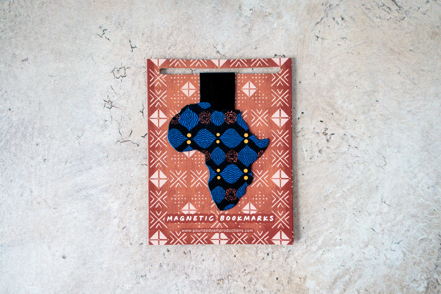 Ankara African Print Magnetic Bookmarks - X - Pounded Yam Productions