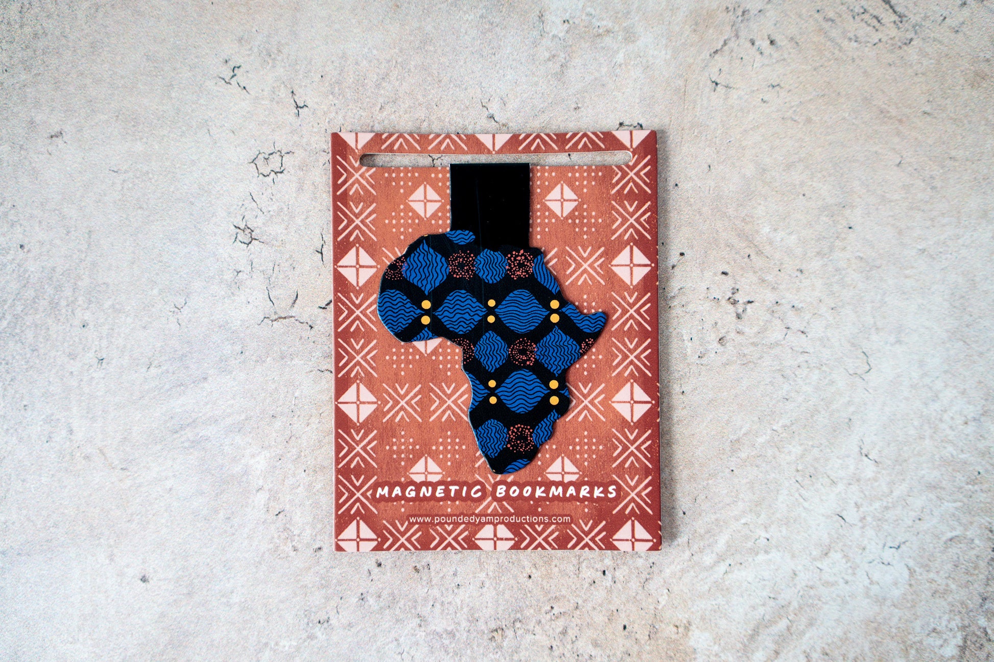 Ankara African Print Magnetic Bookmarks - X - Pounded Yam Productions