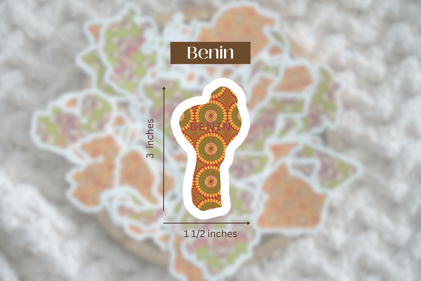 Benin Sticker (West African Stickers) - Pounded Yam Productions