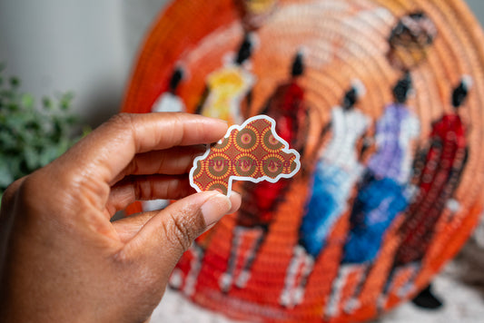 Burkina Faso Sticker (West African Stickers) - Pounded Yam Productions