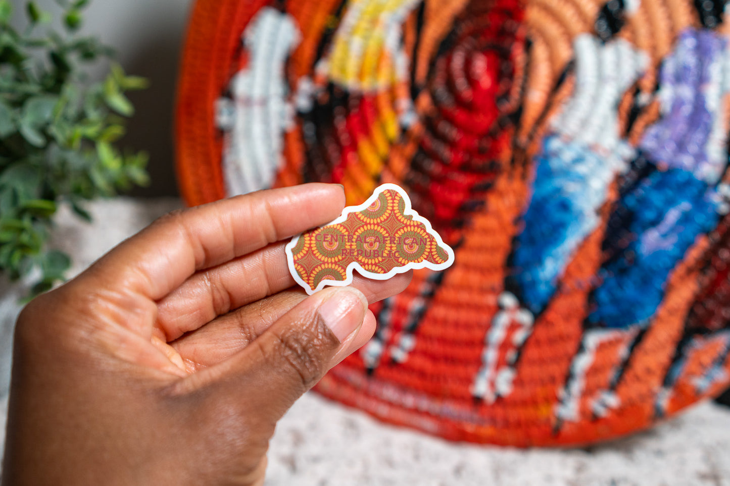 Central African Republic Sticker (Central African Stickers) - Pounded Yam Productions