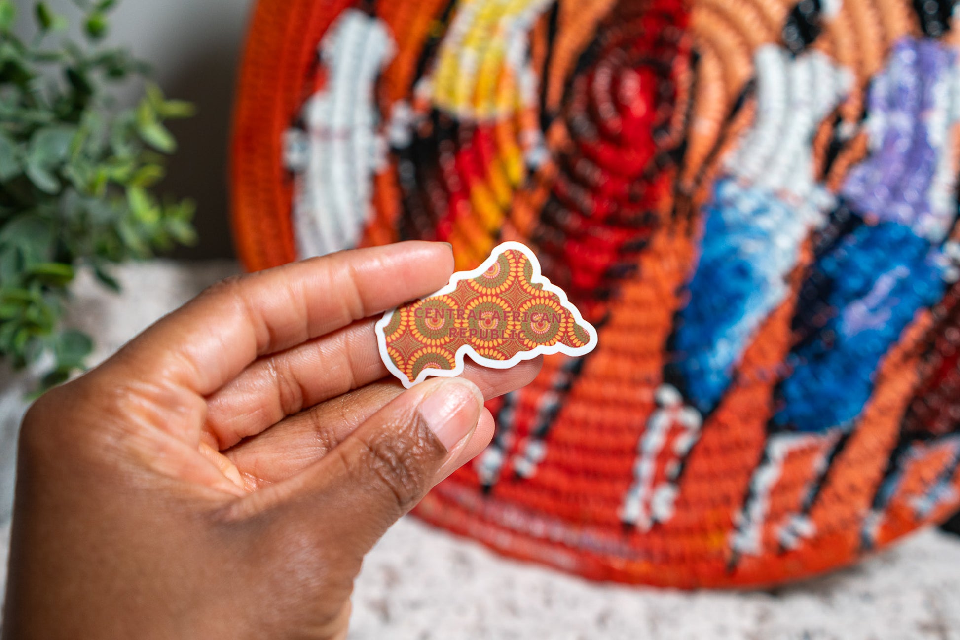 Central African Republic Sticker (Central African Stickers) - Pounded Yam Productions