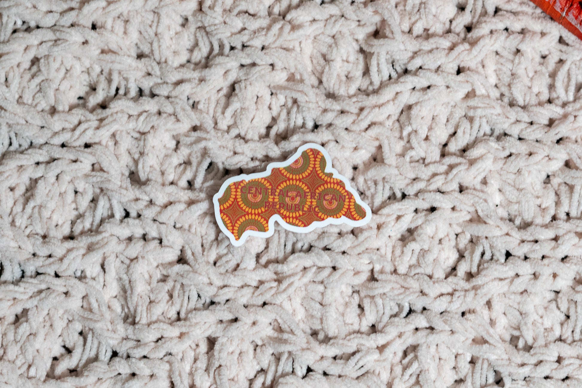 Central African Republic Sticker (Central African Stickers) - Pounded Yam Productions