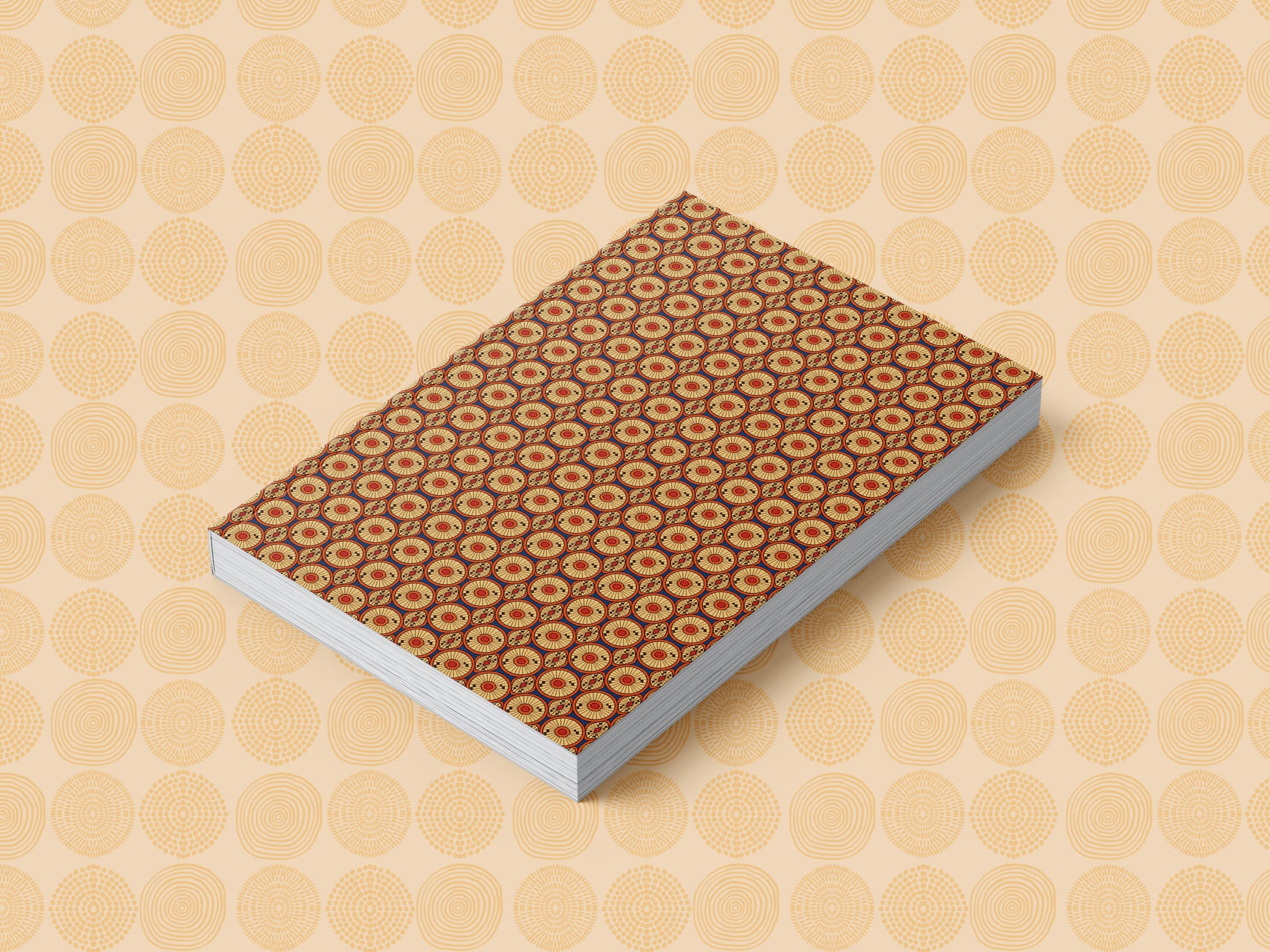 Ankara African Print Ankara Inspired Journal (Circles A5 Lined) - Pounded Yam Productions