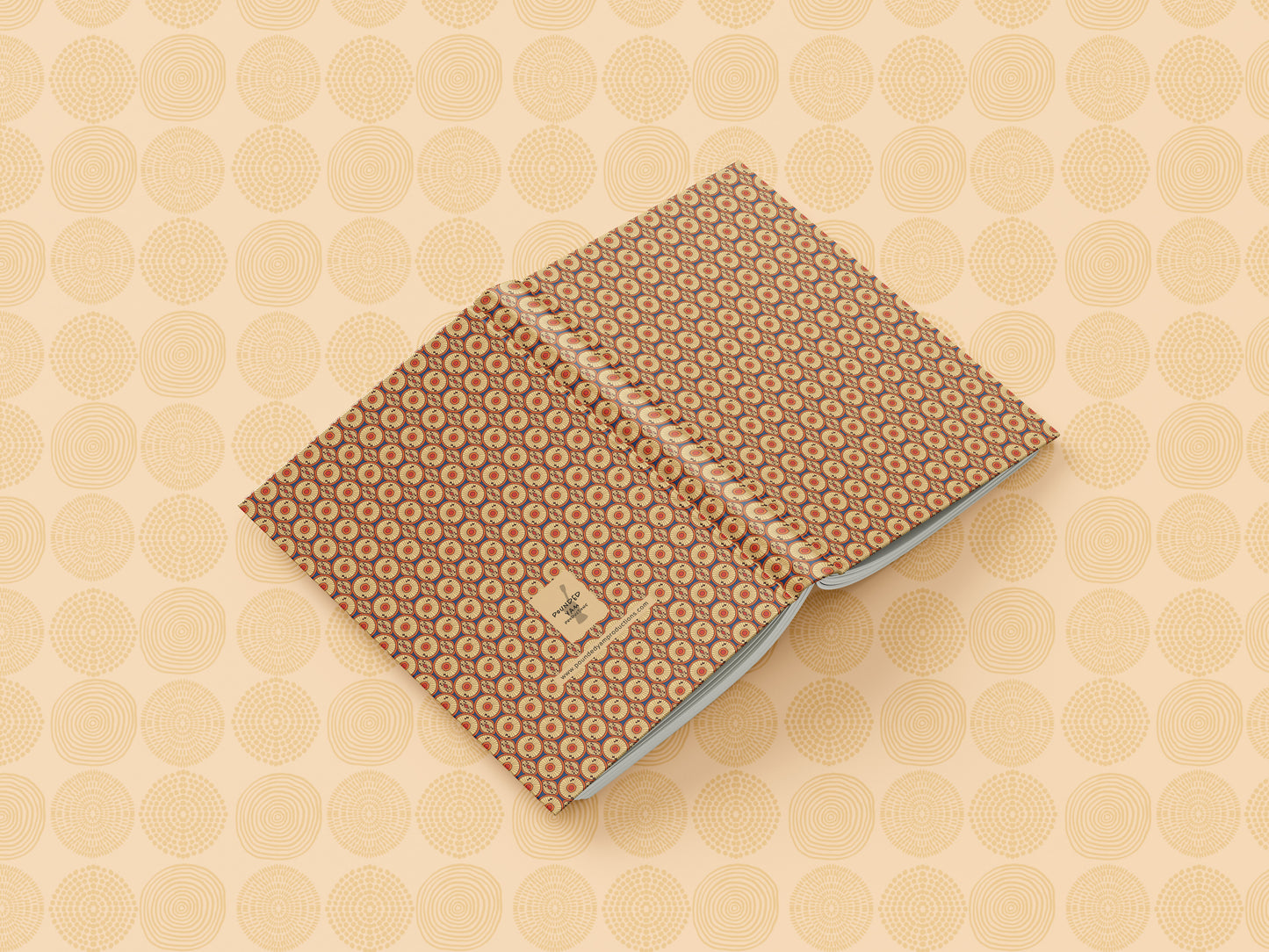 Ankara African Print Ankara Inspired Journal (Circles A5 Lined) - Pounded Yam Productions