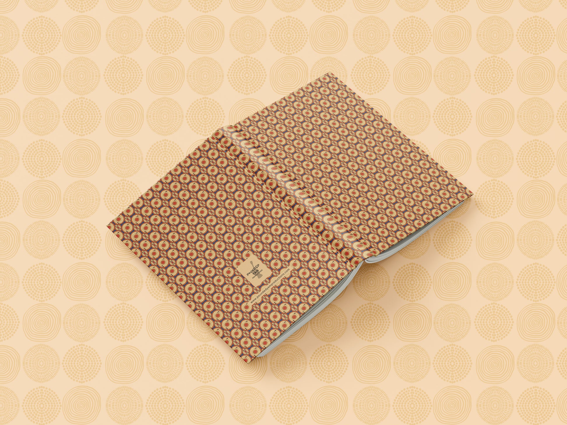 Ankara African Print Ankara Inspired Journal (Circles A5 Lined) - Pounded Yam Productions
