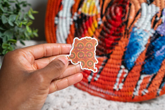 Democratic Republic of the Congo Sticker (Central African Stickers) - Pounded Yam Productions