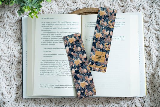 Black Women Faces Line Art Bookmark - Colored - Pounded Yam Productions