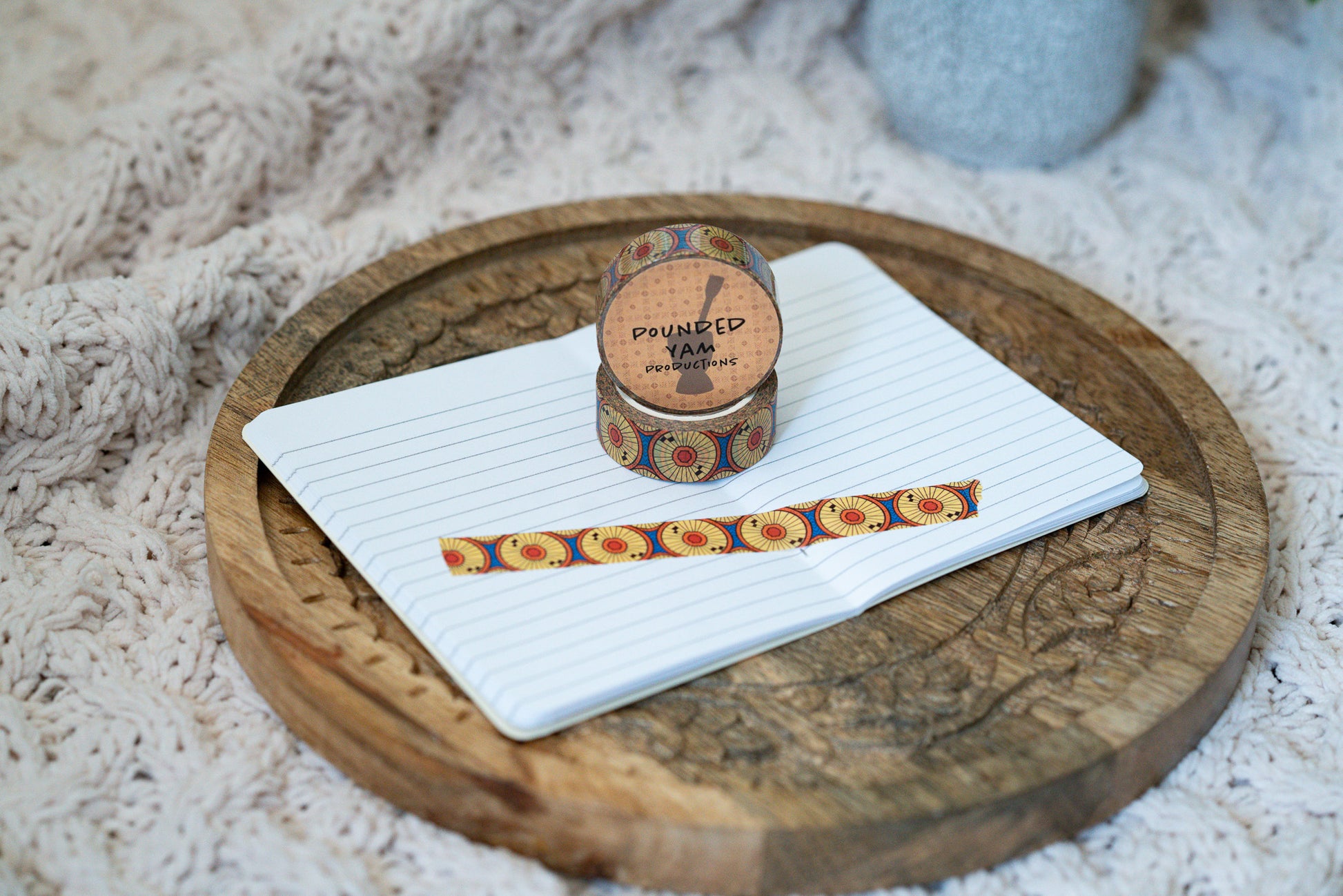 African Print Ankara Inspired Washi Tape - Circles - Pounded Yam Productions