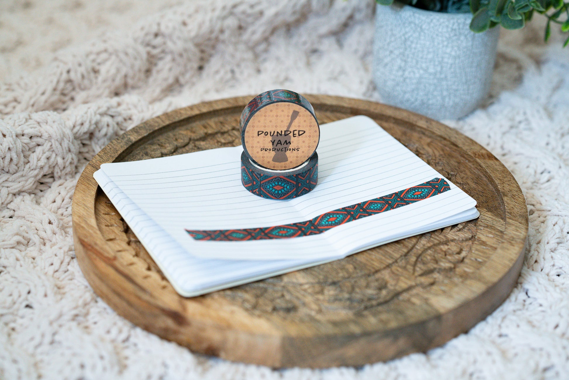 African Print Ankara Inspired Washi Tape - Diamonds - Pounded Yam Productions