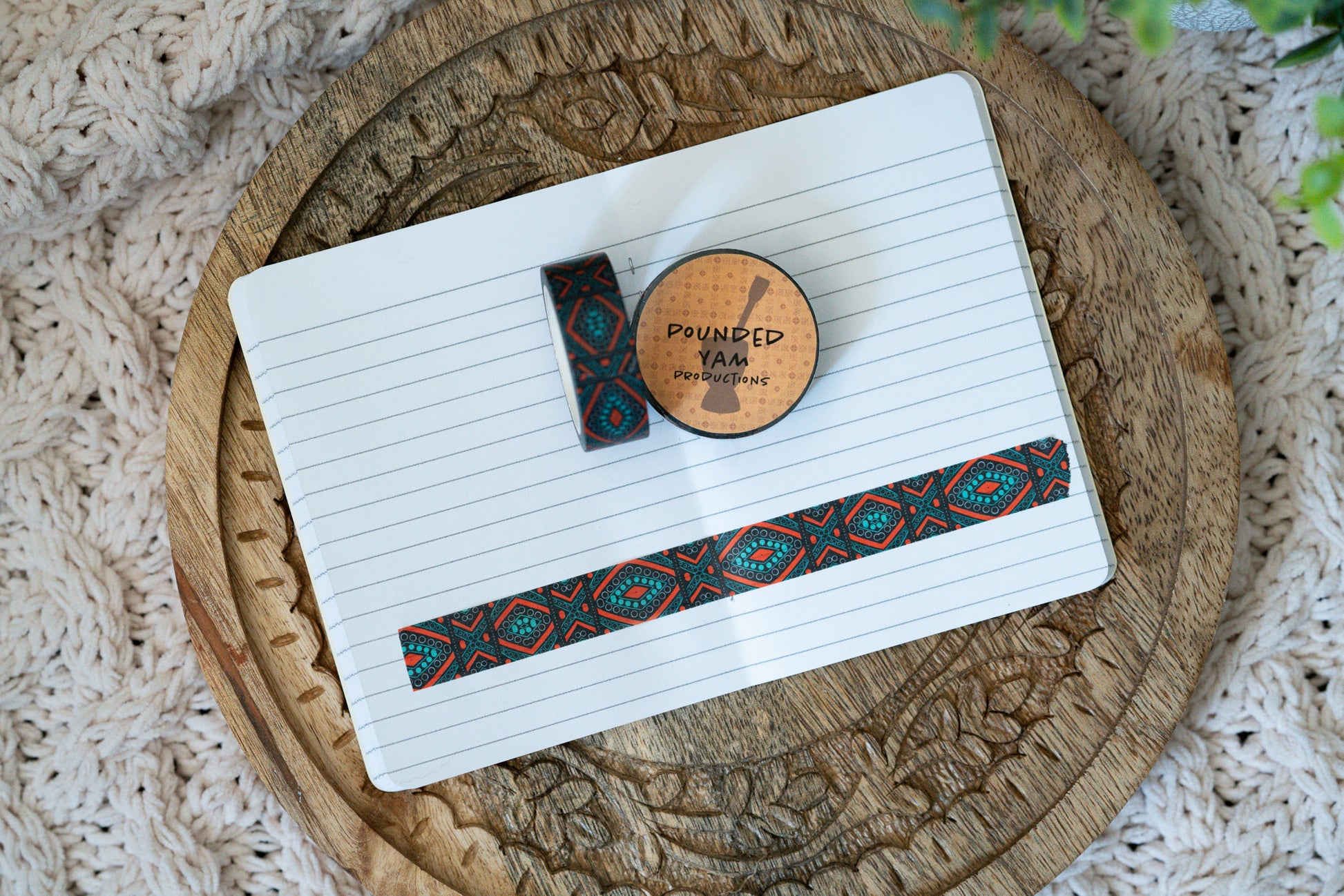 African Print Ankara Inspired Washi Tape - Diamonds - Pounded Yam Productions