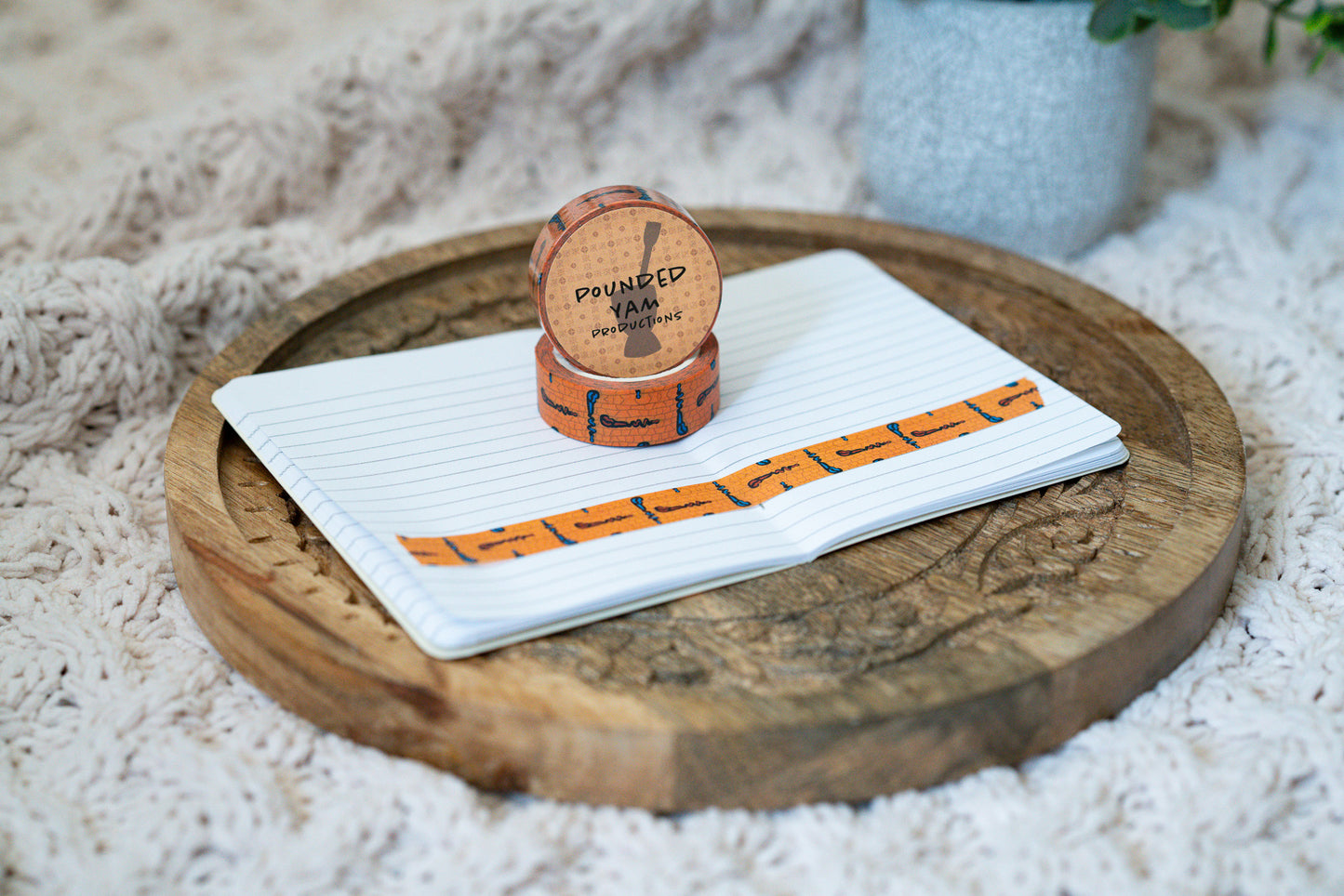 African Print Ankara Inspired Washi Tape - Walking Sticks - Pounded Yam Productions