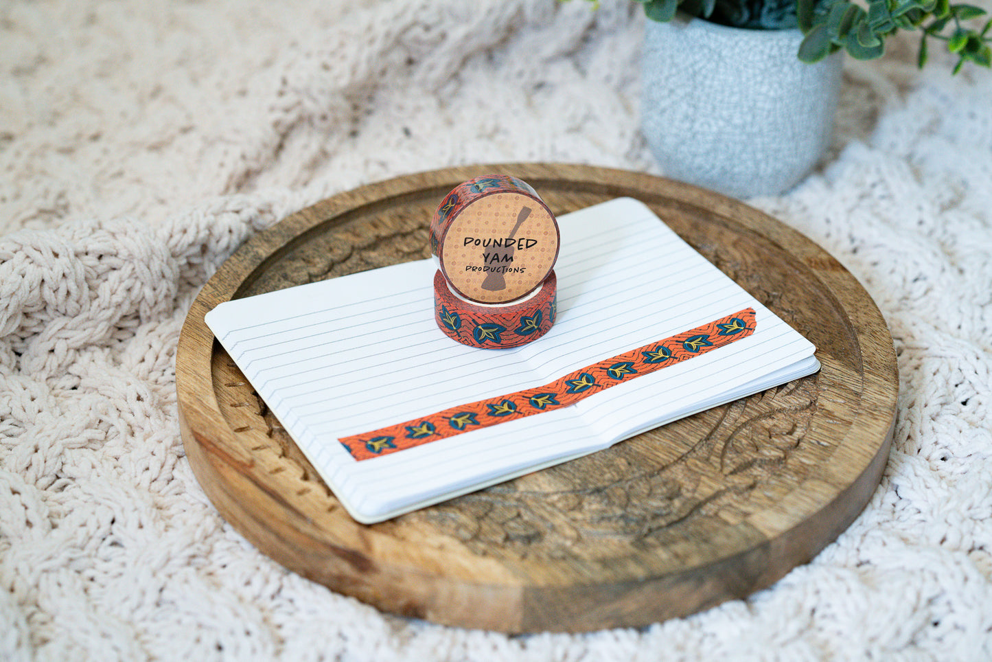 African Print Ankara Inspired Washi Tape - Fans - Pounded Yam Productions