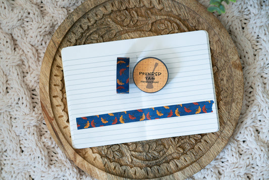African Print Ankara Inspired Washi Tape - Wedding Flowers - Pounded Yam Productions