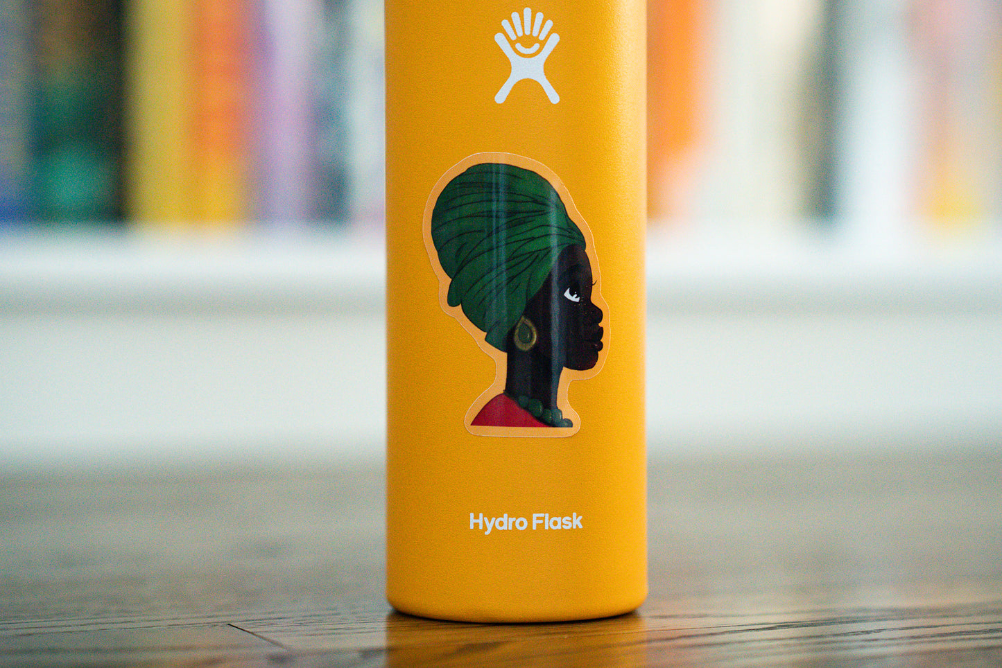 Dark Skinned Queen Die Cut Sticker - Pounded Yam Productions