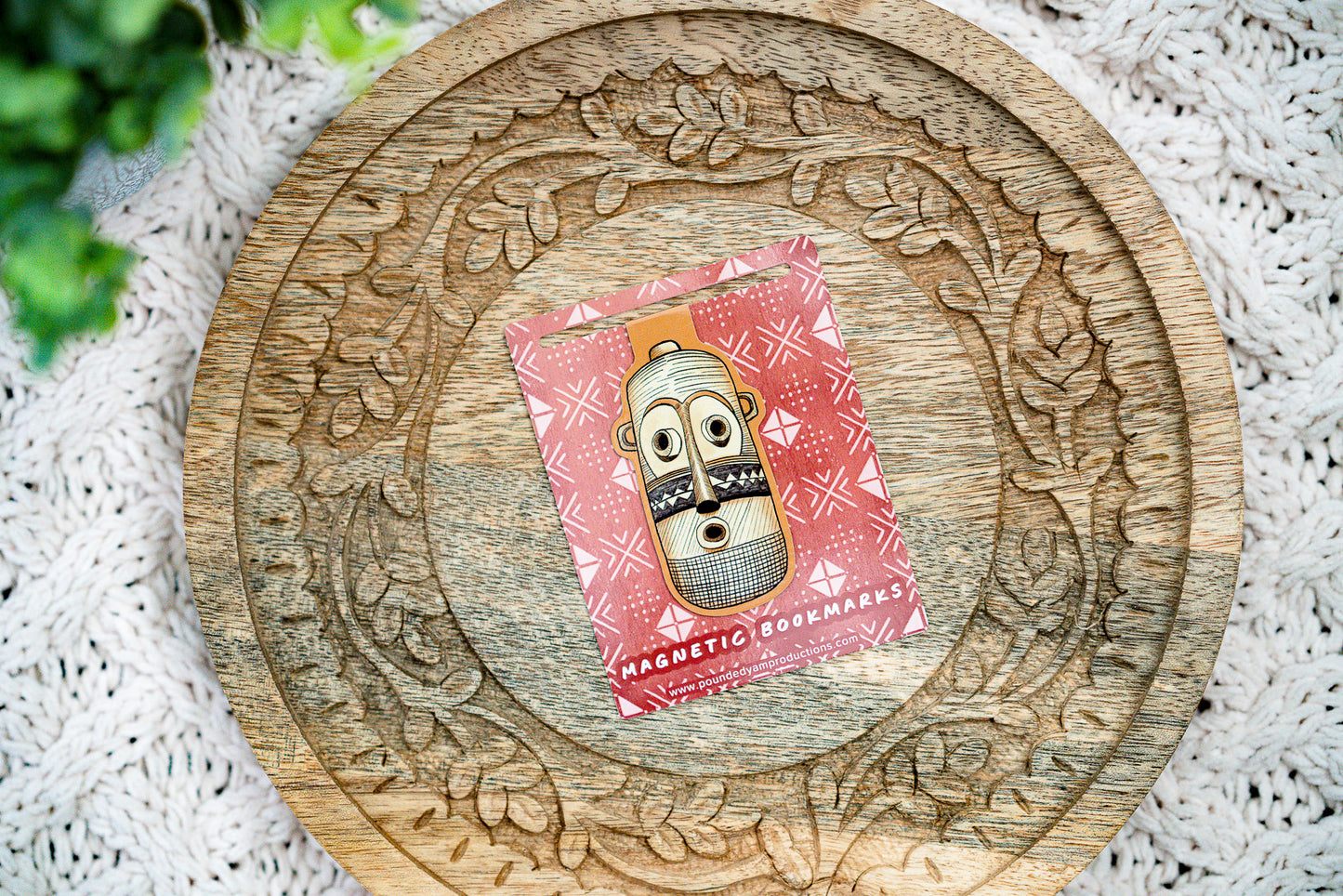 African Masks Magnetic Bookmarks - Pende - Pounded Yam Productions